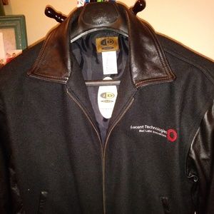 i.D. Wear Bomber jacket Mens M - Wool & Leather.